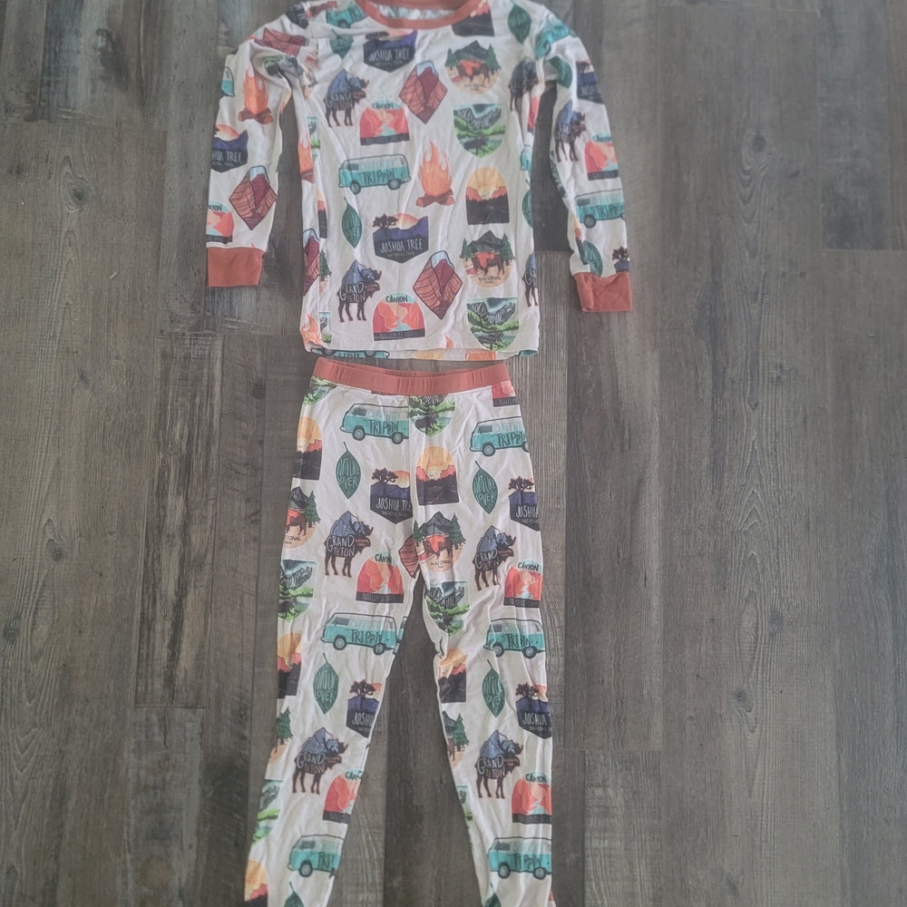 Kids Pajamas with Forest Print